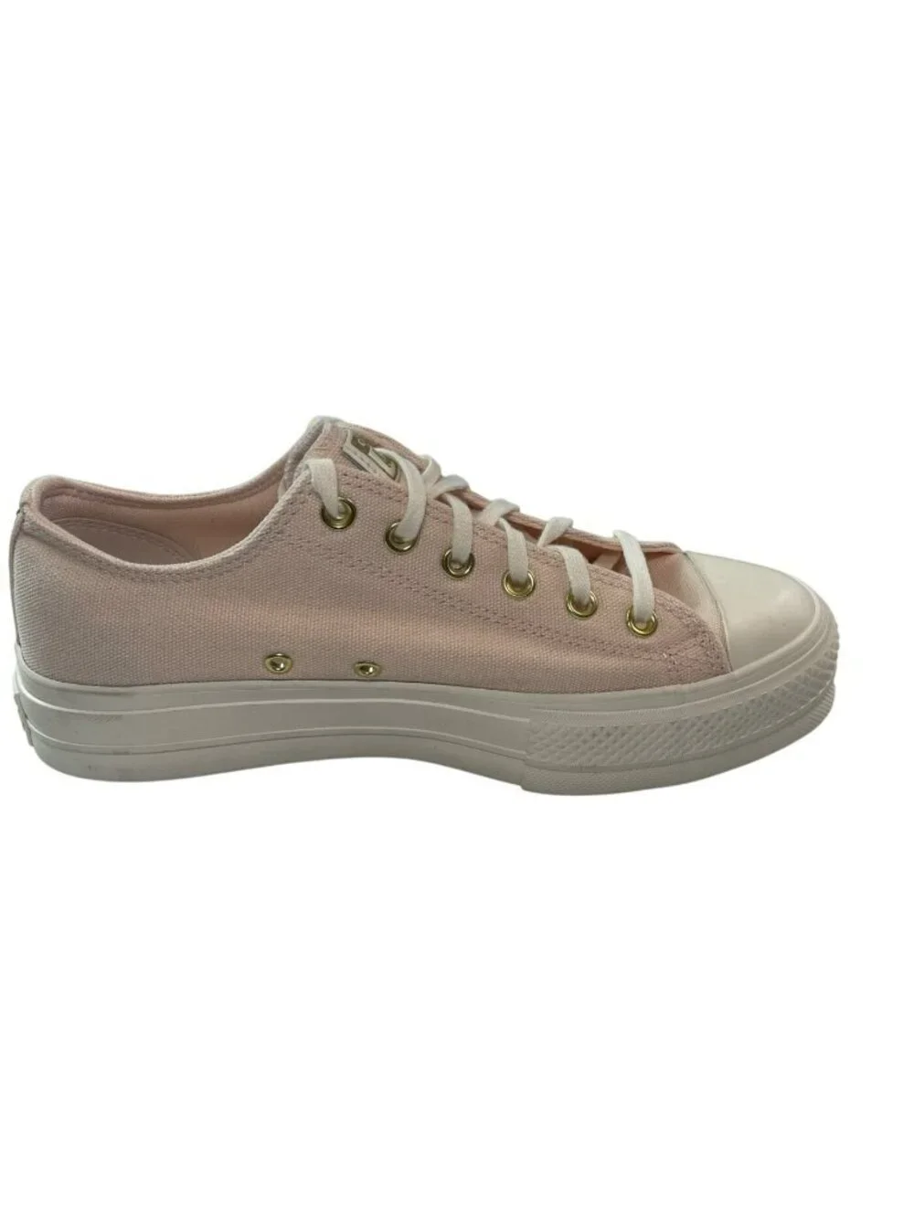 Converse CTAS Lift Ox Sneakers Pale Petal Egret Gold #A12584C Wmn's Size 10 NEW - Picture 2 of 8